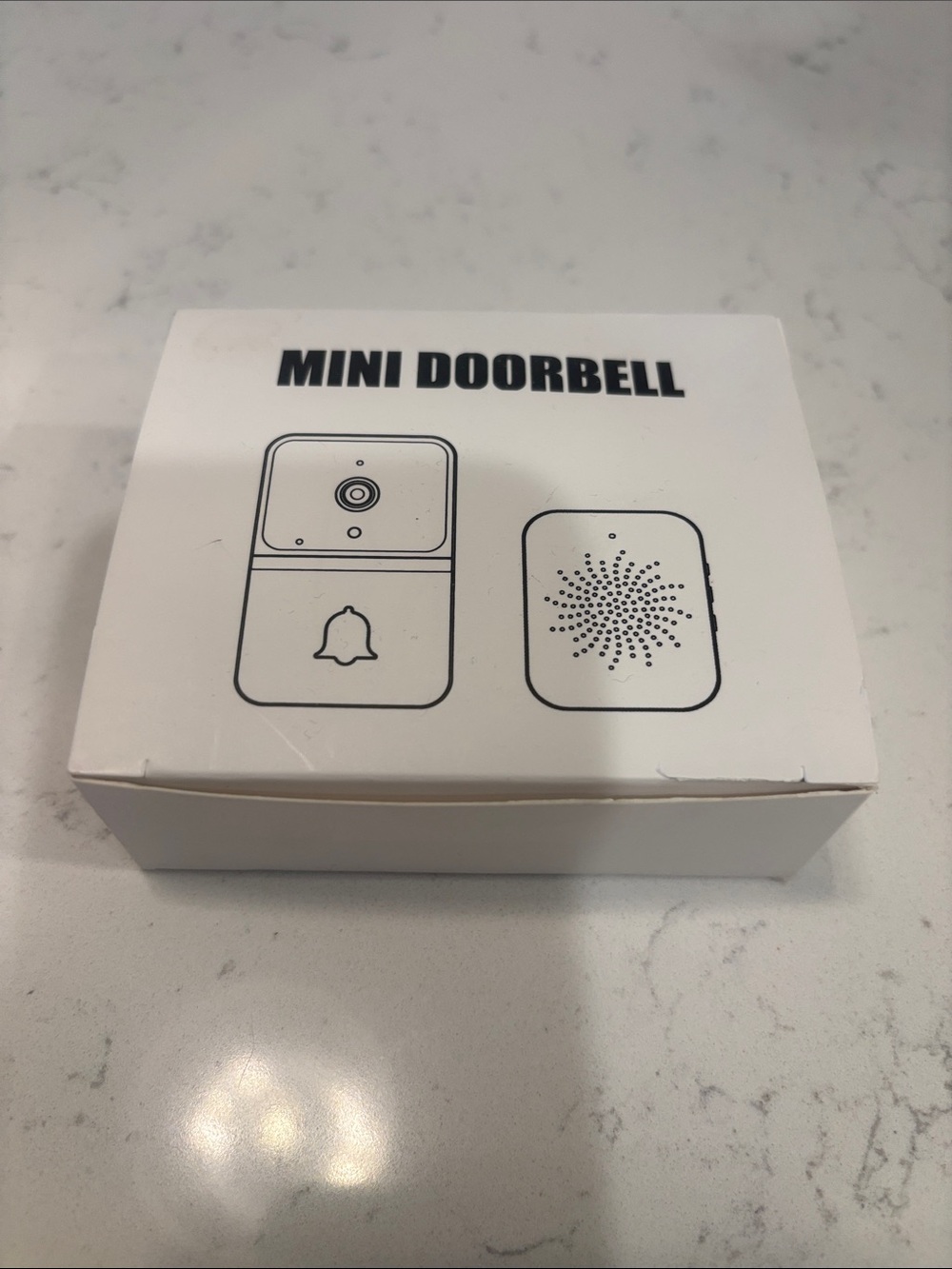 Mini Doorbell Wireless Door Chime Receiver - White